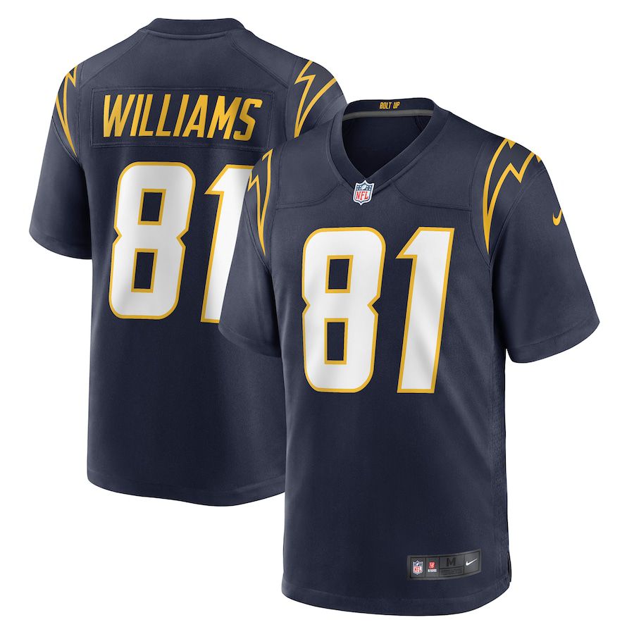 Men Los Angeles Chargers 81 Mike Williams Nike Navy Alternate Game NFL Jersey